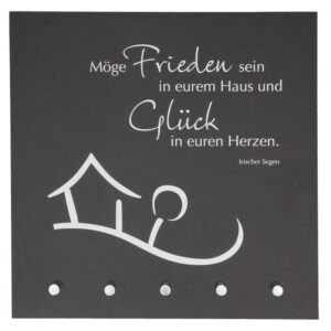 Schieferrelief/Schlüsseltafel: "Irischer Segen"