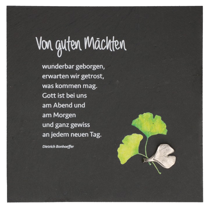 Schieferrelief: "Von guten Mächten"