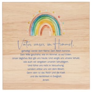 Holzrelief: "Vater unser ..."