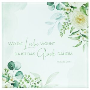 Glasrelief: "Wo die Liebe wohnt"